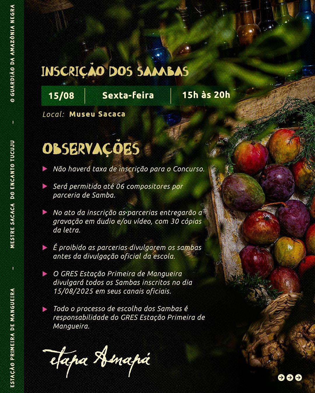 Estação Primeira da Mangueira: Concurso de Samba-Enredo etapa Amapá