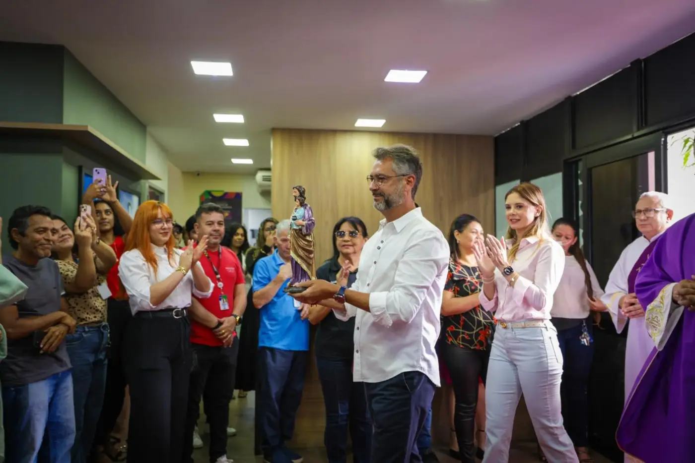 Pelo quarto ano consecutivo, imagem peregrina de São José é celebrada em cerimônia tradicional no Palácio do Setentrião, em Macapá