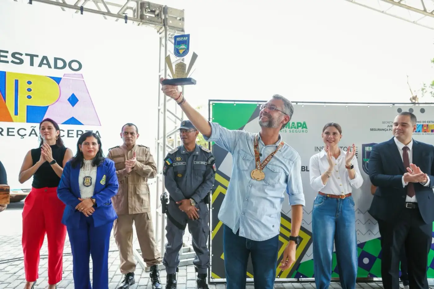 "Formação continuada com um padrão de qualidade para a Segurança Pública" afirma governador Clécio ao entregar ampliação do IESP, em Macapá
