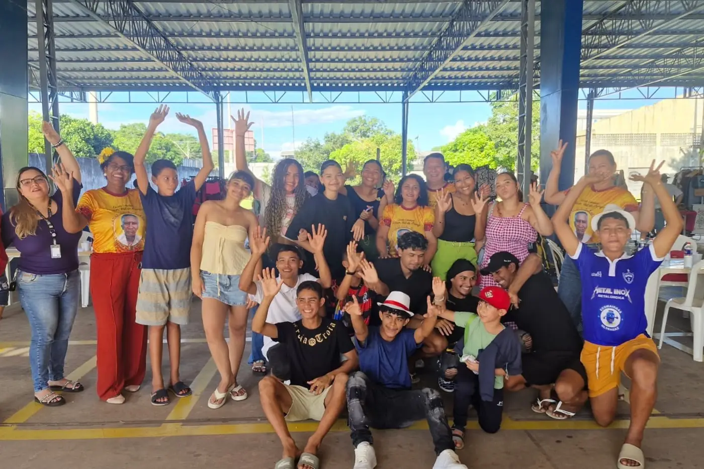 Estudantes de Itaubal levam tradição do Marabaixo à 4ª edição da Expo Favela Innovation Amapá
