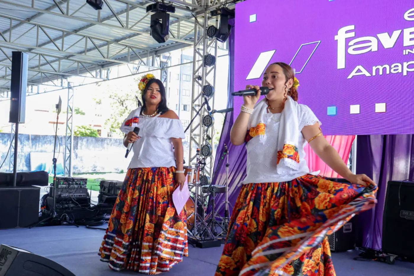 Estudantes de Itaubal levam tradição do Marabaixo à 4ª edição da Expo Favela Innovation Amapá