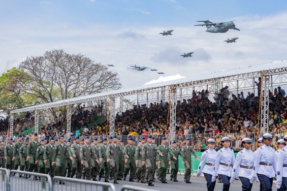 Desfile de 7 de Setembro celebra 204 anos da Independência em Brasília