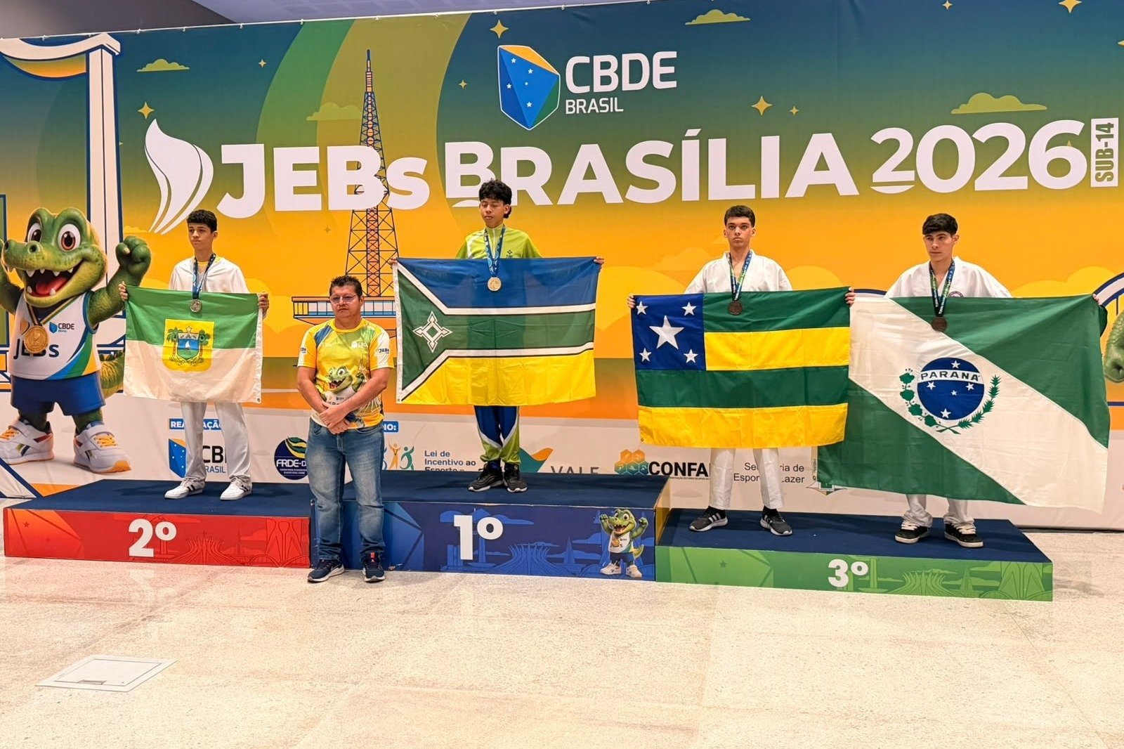Time Amapá encerra primeira semana dos JEBs com 12 medalhas conquistadas em Brasília