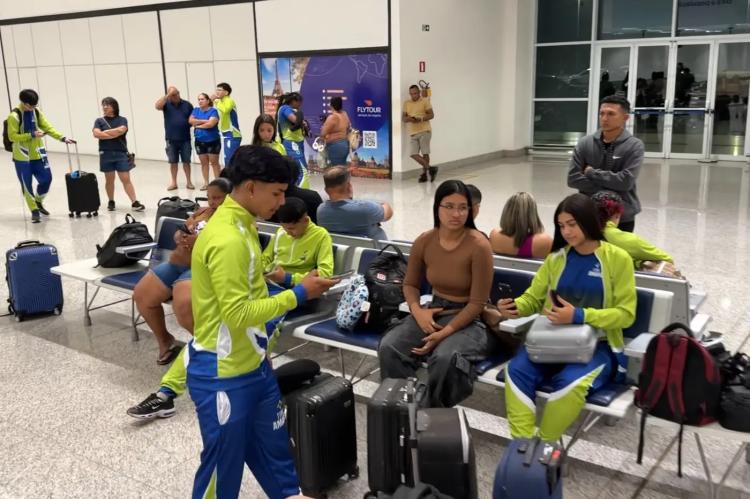 Com investimento do Governo do Estado, Time Amapá embarca para disputar os Jogos da Juventude em Foz do Iguaçu