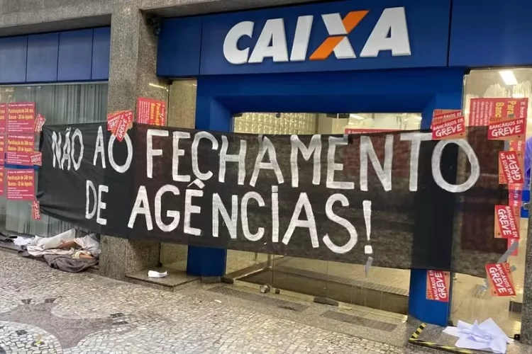 Greve dos bancários mantém paralisações na Caixa e no Banco da Amazônia