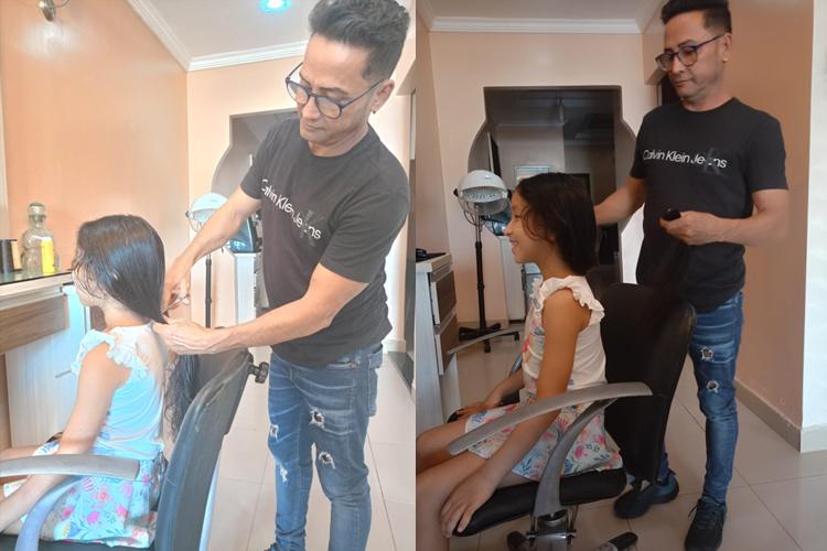 Em Santana, Secretaria da Mulher recebe doação de cabelo para uma vítima de escalpelamento