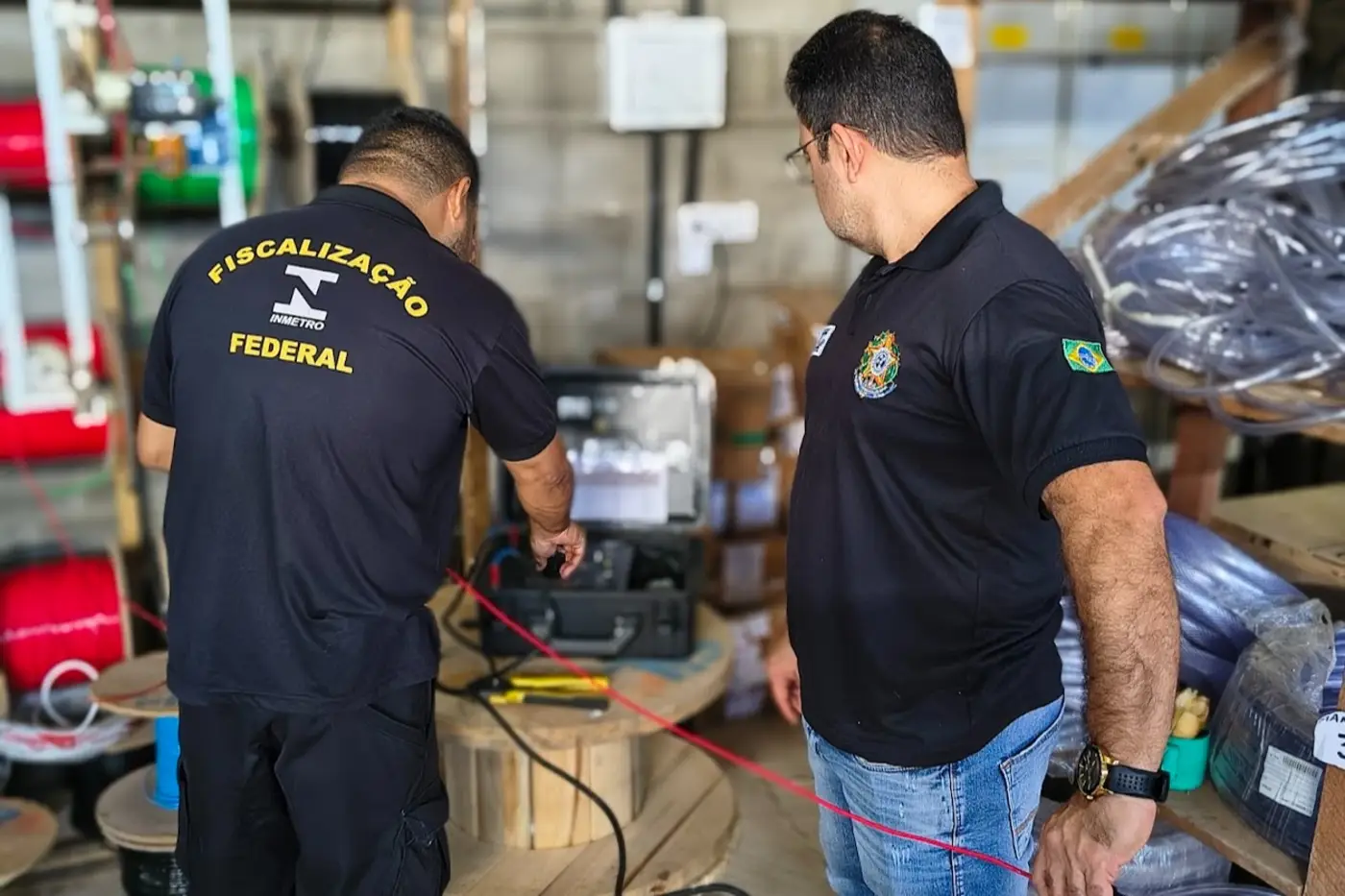 Instituto de Pesos e Medidas do Amapá fiscaliza mais de 1,2 mil fios, cabos elétricos e motores em Macapá e Santana