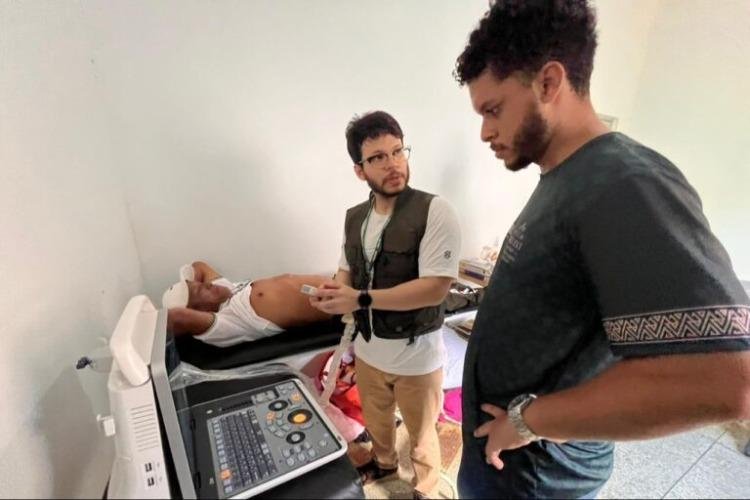 Governo do Amapá leva exames de ultrassom para aldeia Kumarumã, em Oiapoque