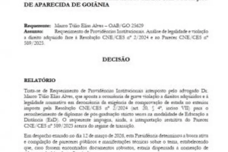 OAB reage a exigência de estadia no exterior e vê risco a direito adquirido em diplomas EaD