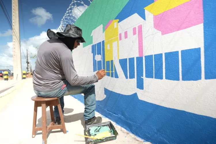 Arte amazônica ganha destaque em mural de subestação da CEA Equatorial em Santana