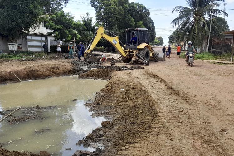 Trecho da Avenida das Nações começa a receber serviços para pavimentação