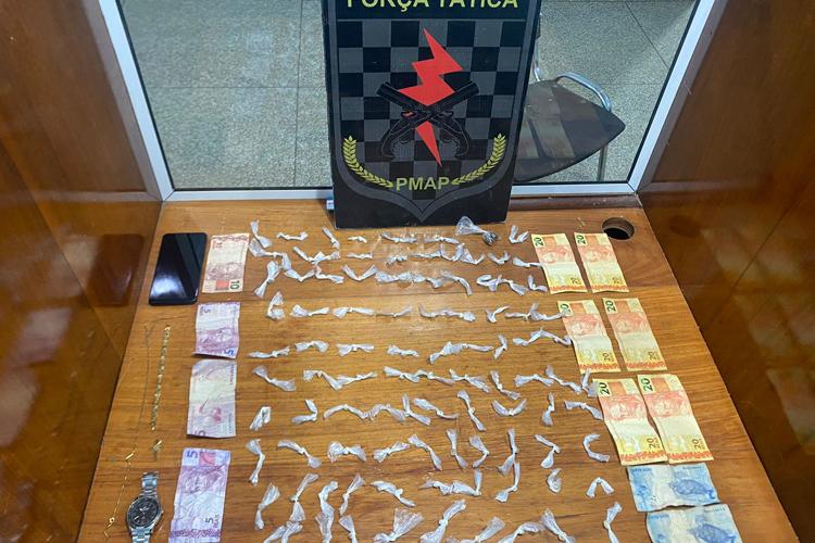 Mais é pego com drogas pela Força Tática na zona norte de Macapá