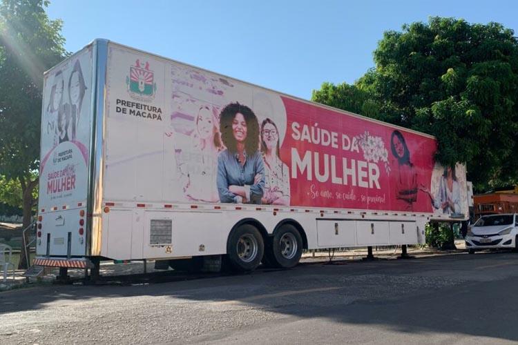Carreta da Mulher leva atendimentos de saúde ao Centro de Macapá