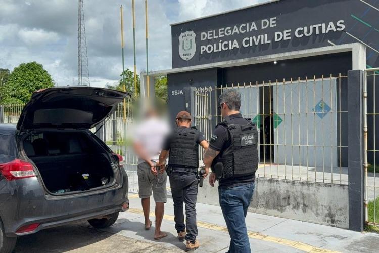 Em Cutias do Araguari, Polícia Civil prende homem investigado por estupro de vulnerável e coação no curso do processo
