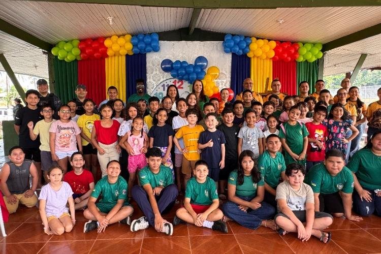 Cidadania: TJAP e Batalhão Ambiental promovem ação social para crianças em Santana