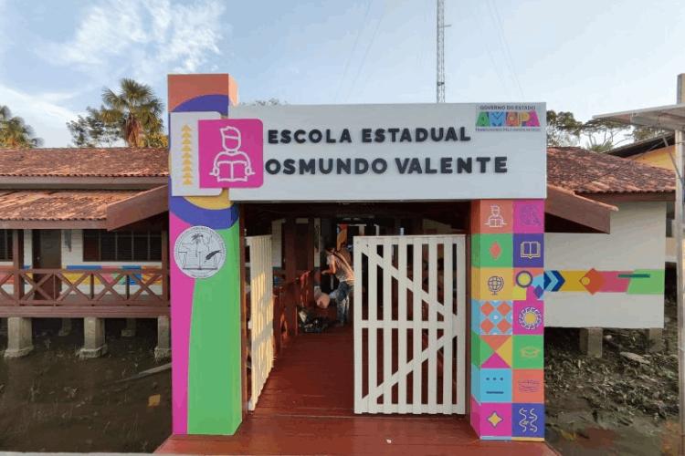 Governo do Amapá entrega nova estrutura da Escola Estadual Osmundo Valente para comunidades ribeirinhas, em Mazagão