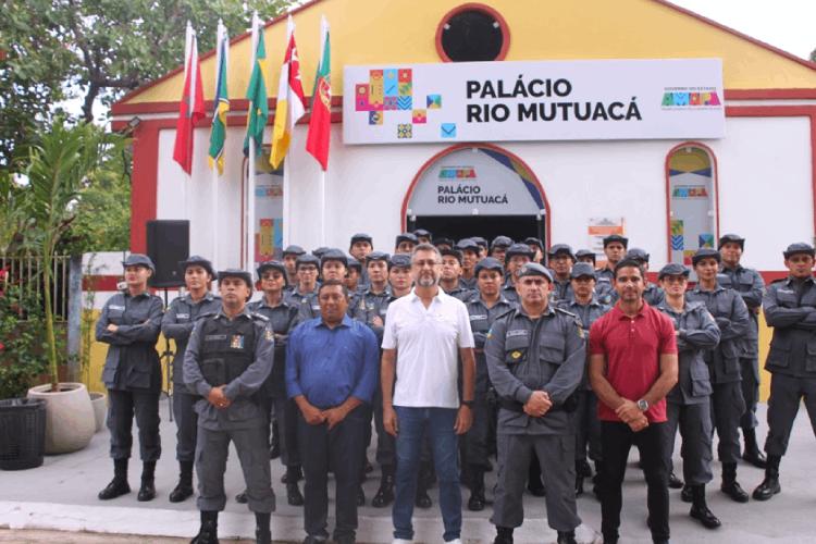 Novos soldados da Polícia Militar do Amapá são apresentados no Palácio Rio Mutuacá para reforçar a segurança em Mazagão