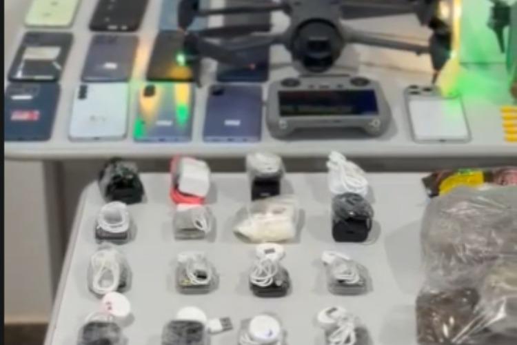 Polícia Civil desarticula esquema de envio de drogas e eletrônicos por drones ao Iapen