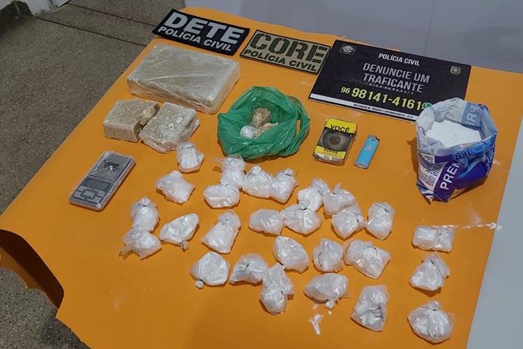 Quase três quilos de crack é apreendido em Mazagão; Dois presos em flagrante