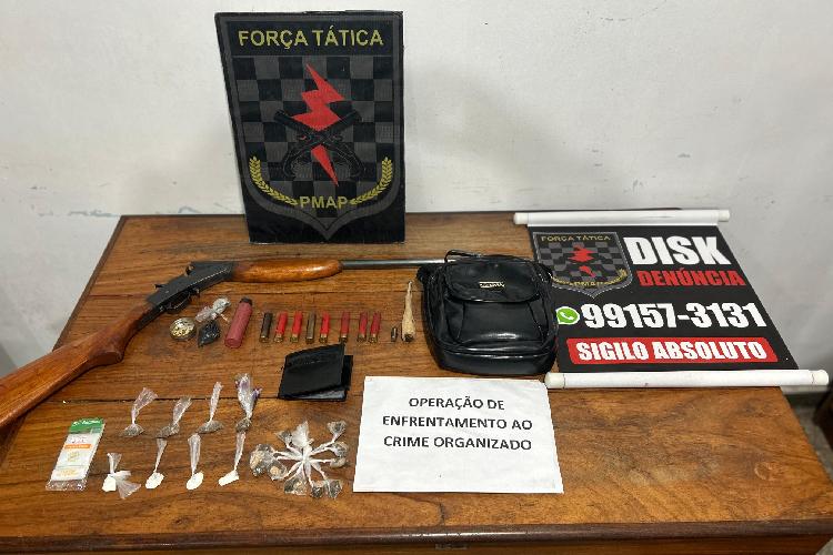 Batalhão de Força Tática prende homem com drogas na zona norte de Macapá