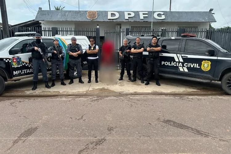 Em Ferreira Gomes, polícias Civil e Militar prendem homem em flagrante por homicídio qualificado e por integrar grupo criminoso