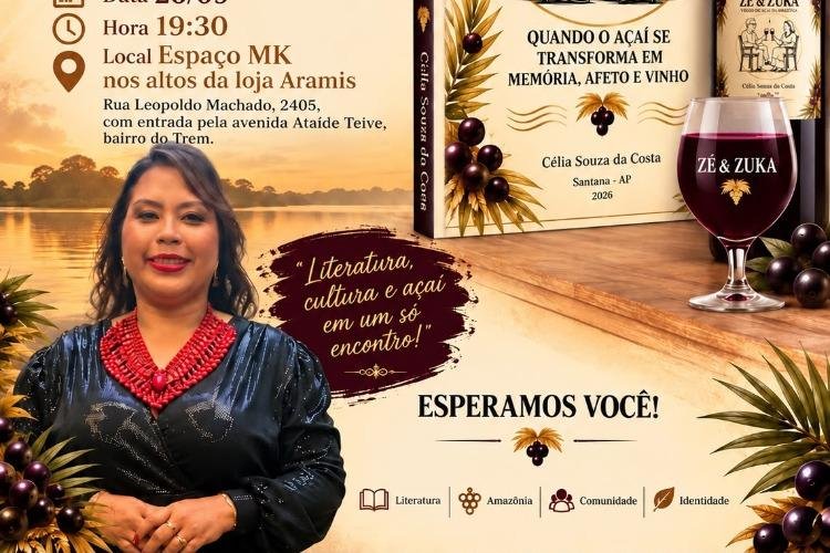 Pesquisadora lança o livro  “Zé & Zuka:  quando o açaí se transforma em memória, afeto e vinho
