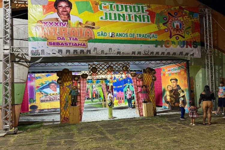 Última noite do Arraiá da Tia Sebastiana reúne famílias, cultura e muita animação em Santana