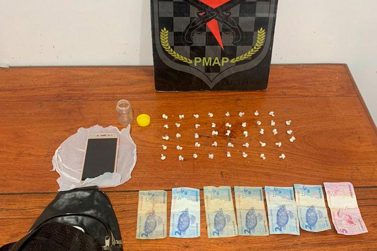 Força Tática prende homem em flagrante traficando drogas em Macapá