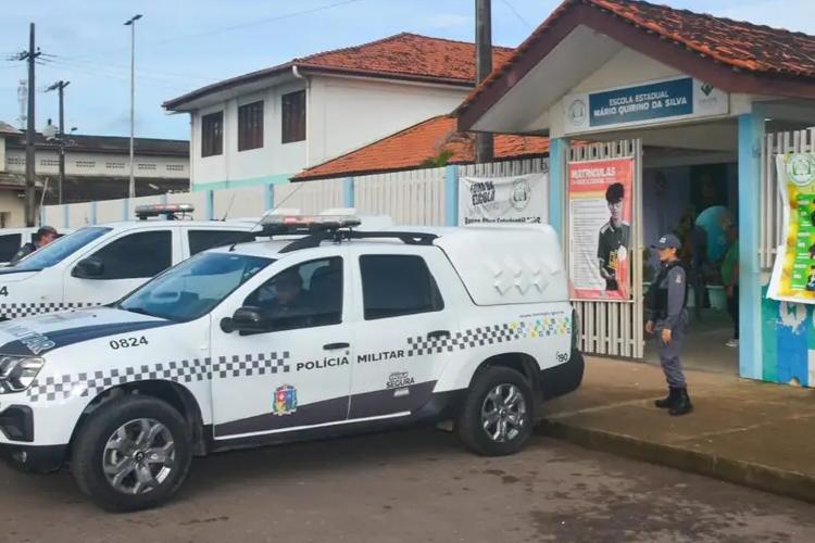 Escola Segura: troca de experiências marca encontro interativo entre policiais militares e alunos da Escola Estadual Mário Quirino