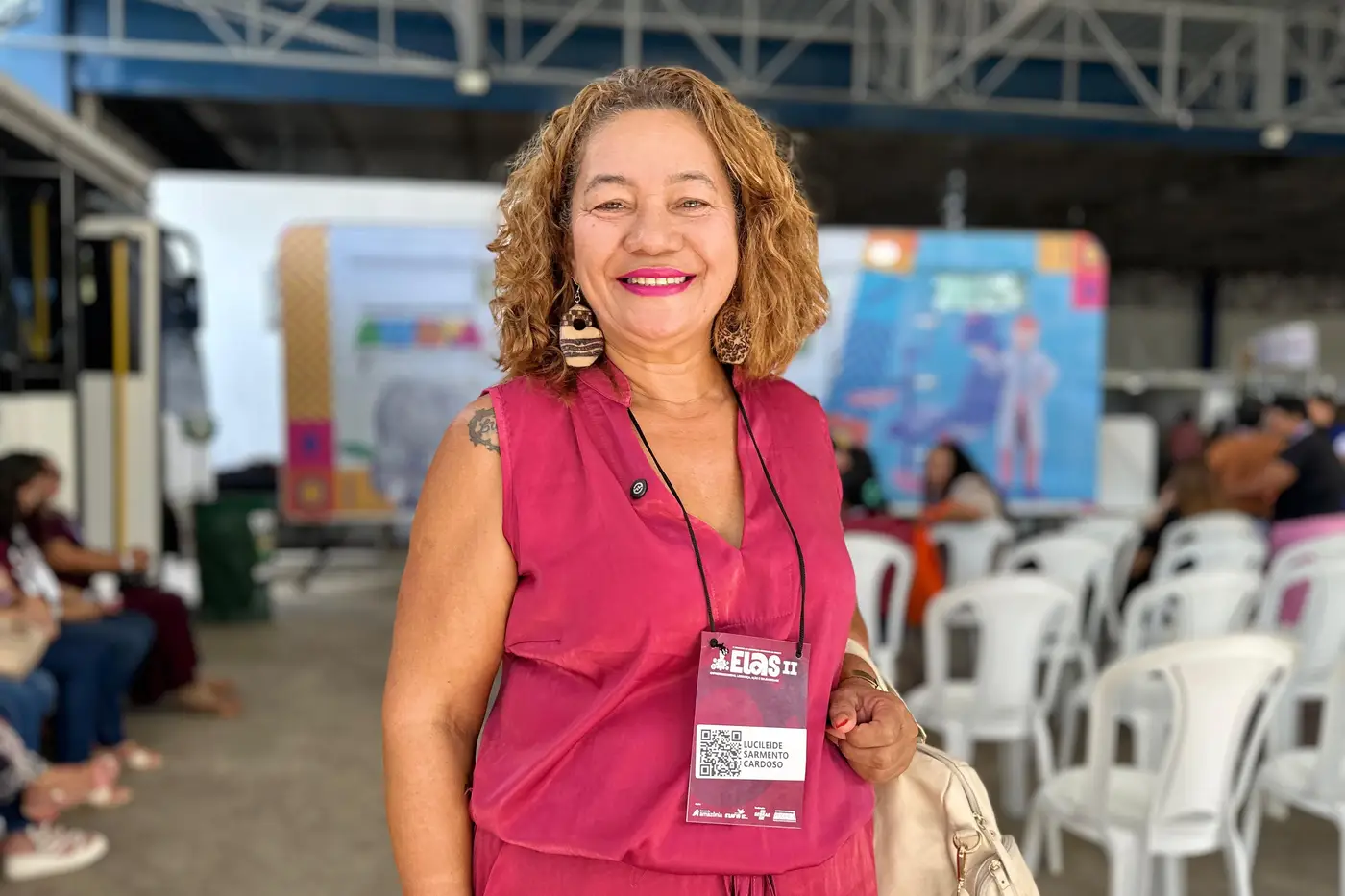 "Um momento importante para quem está participando e para o empoderamento feminino", destaca visitante atendida pelo programa Mais Sorriso no ELAS II