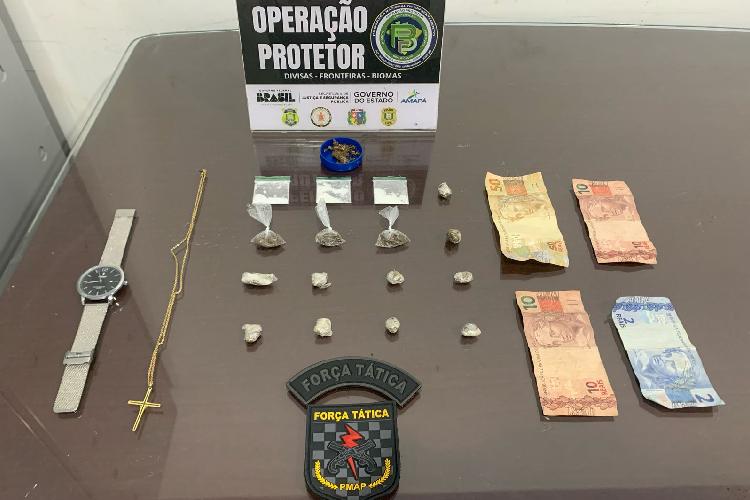 Mulher é presa por tráfico de drogas durante patrulhamento da Força Tática em Macapá