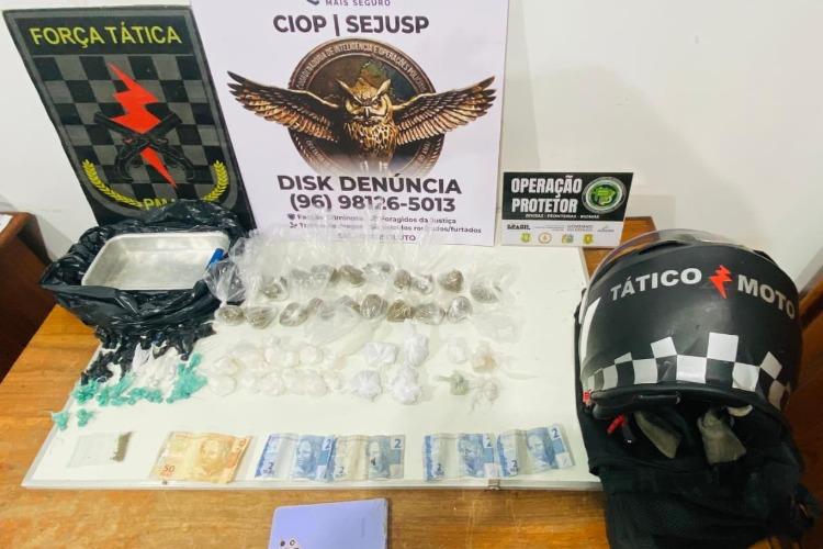 Batalhão de Força apreende menor de idade e prende suspeito por tráfico em áreas distintas de Macapá