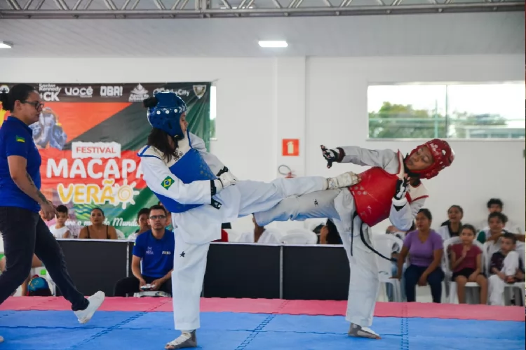 Competição de taekwondo reúne jovens talentos no Estádio Glicério Marques