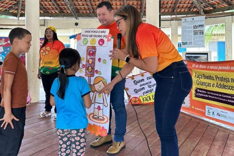 Maio Laranja: Prefeitura de Santana fortalece campanha com palestras socioeducativas na EMEB Raimundo Monteiro Baía