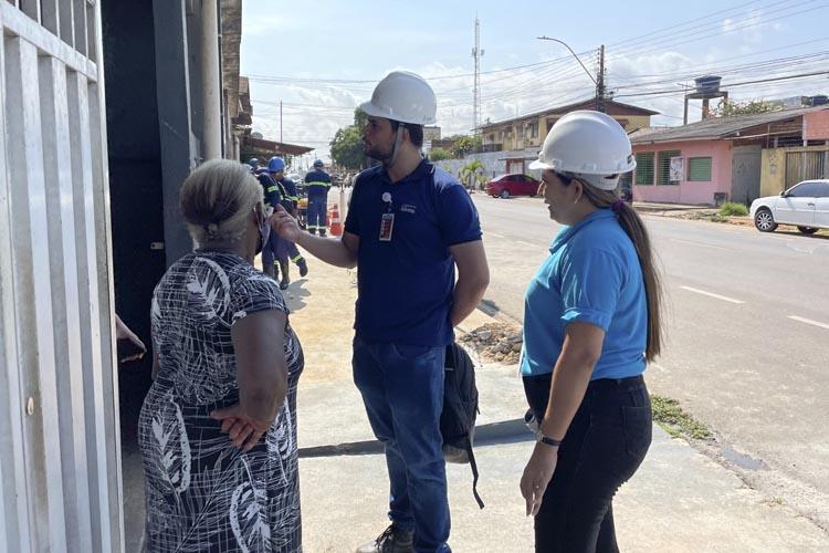 Ação itinerante da Companhia de Saneamento do Amapá em bairros de Macapá 