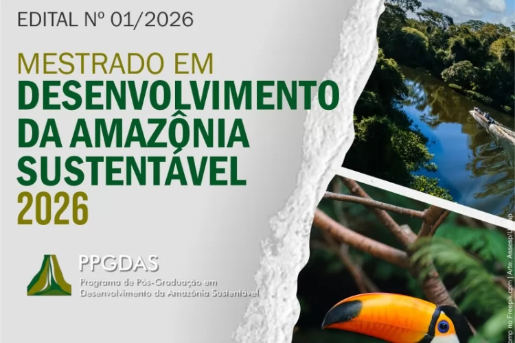 Abertas inscrições para o Mestrado em Desenvolvimento da Amazônia Sustentável