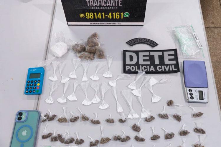 Em Macapá, PC prende indivíduo em flagrante por tráfico de drogas