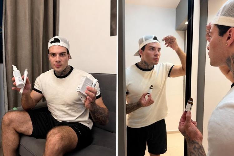 Homens também sofrem pressão estética: influenciador revela gastar R$50 mil com rotina de skincare de luxo