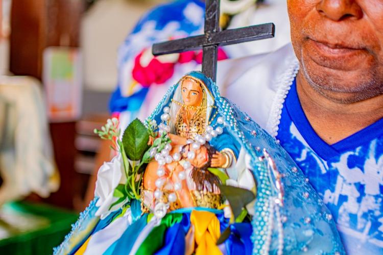 Programação final em louvor à Nossa Senhora da Piedade na comunidade de Igarapé do Lago