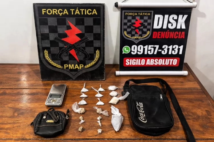 Força Tática prende homem por tráfico de drogas, resistência e desobediência em Macapá