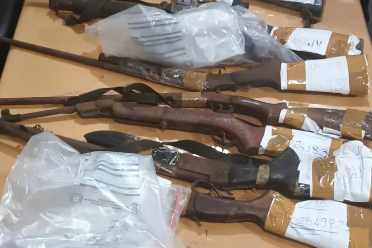 Em Santana, Polícia Civil encaminha 17 armas de fogo apreendidas para destruição