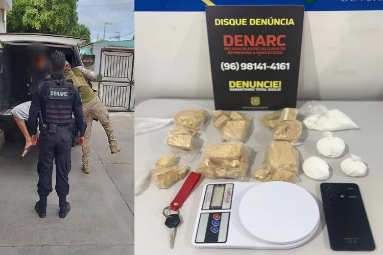 PC prende homem em flagrante por tráfico de drogas em Macapá