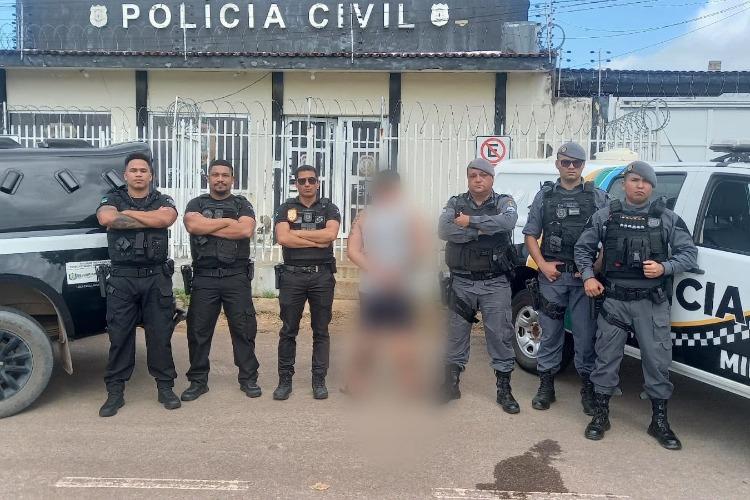Ação integrada entre as Polícias Civil e Militar desmantela organização criminosa e resulta na prisão de quatro pessoas e na recuperação de motor de lancha furtado