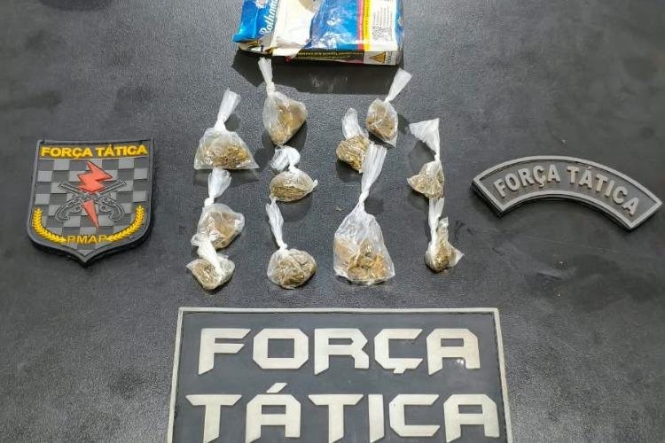 Batalhão de Força Tática prende homem por tráfico de drogas na zona sul de Macapá