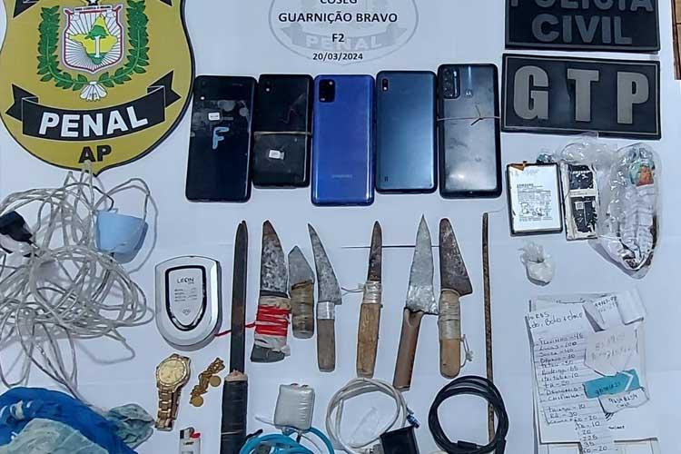 Civil cumpre quatro mandados de busca e apreende celulares, munições e drogas em Macapá