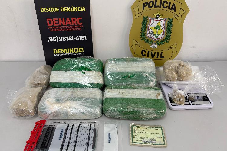 Em Macapá, Polícia Civil prende indivíduo em flagrante por tráfico de drogas  