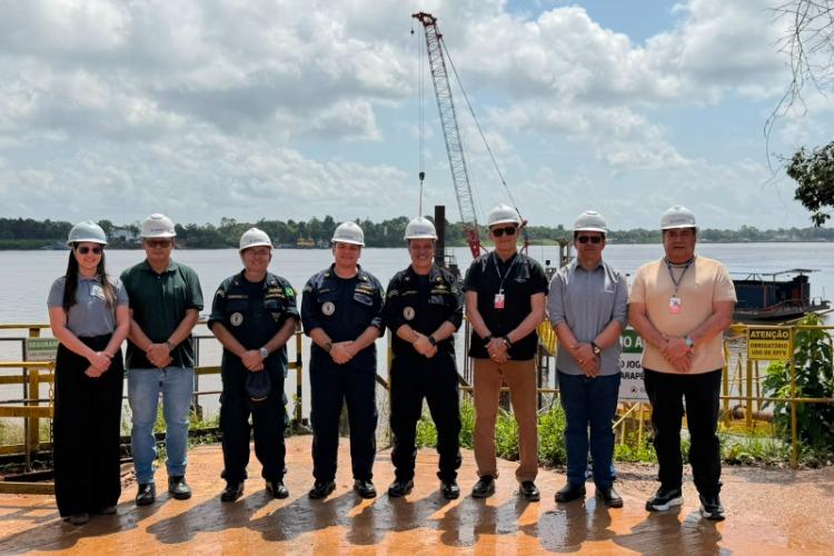 Diretoria da CDSA realiza visita técnica às obras do novo porto da Cianport em Santana