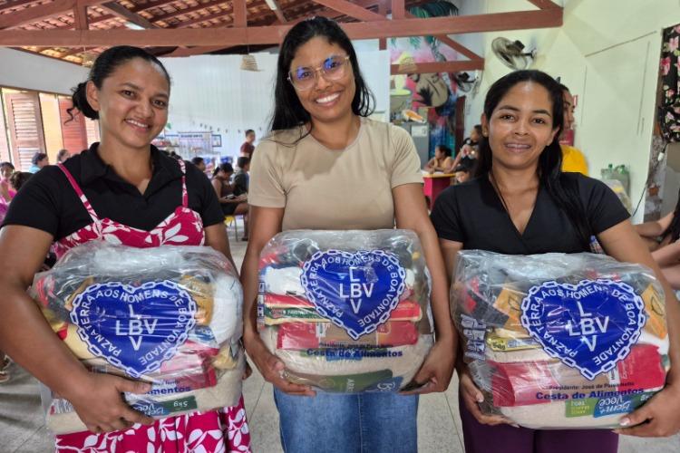 Famílias do Amapá recebem doações da campanha emergencial da LBV