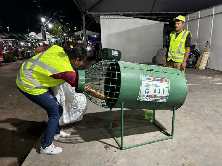 Governo do Estado coleta mais de duas toneladas de resíduos em 4 dias da 53ª Expofeira do Amapá