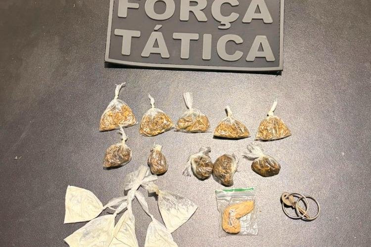 Batalhão de Força Tática apreende menor por ato infracional análogo ao tráfico de drogas na Expofeira
